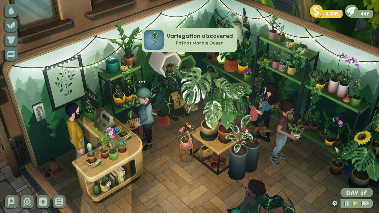 Leafy Corner plant shop gameplay